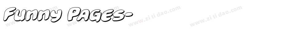 Funny Pages字体转换